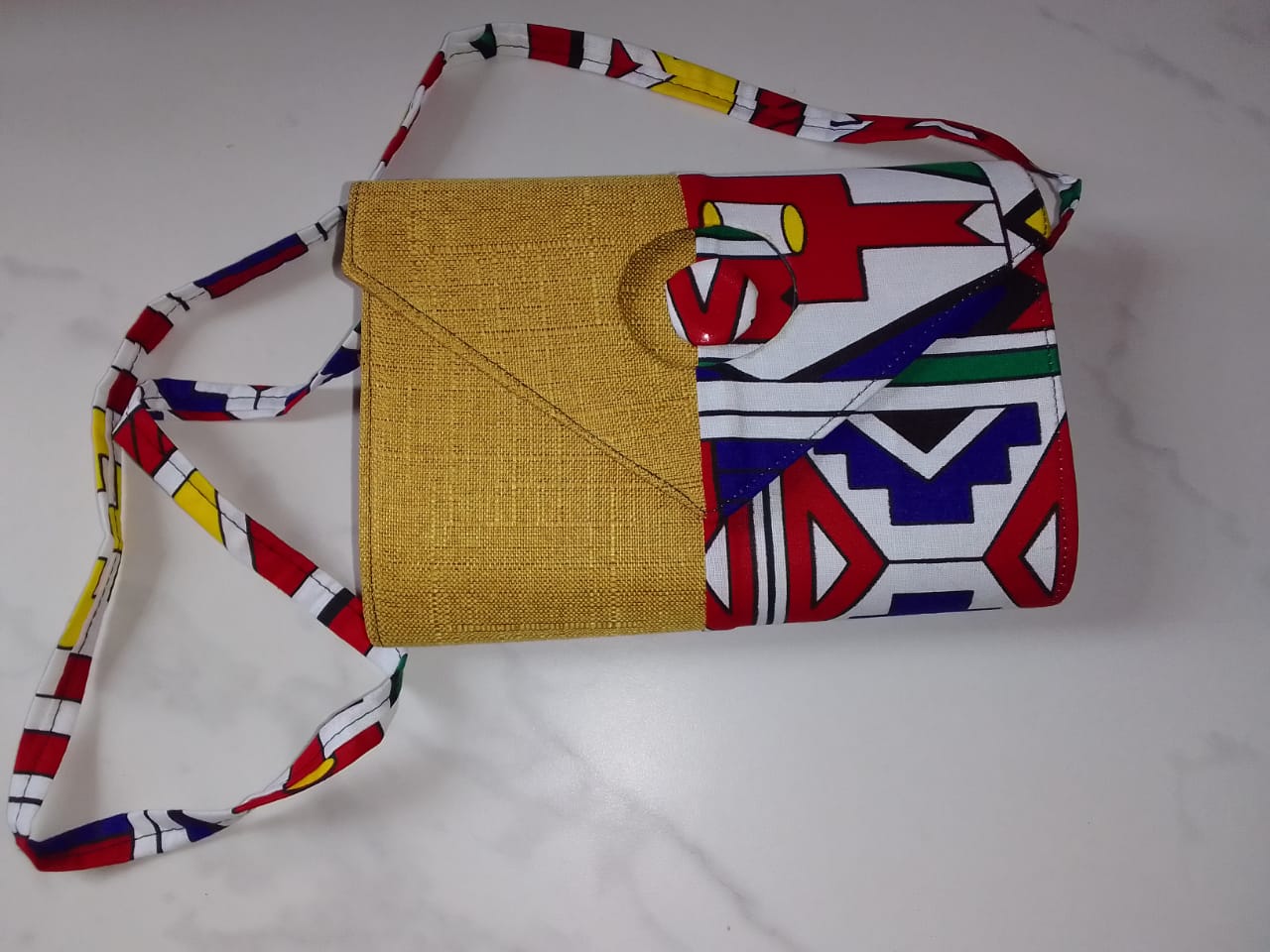 Sac à main en pagne fait main